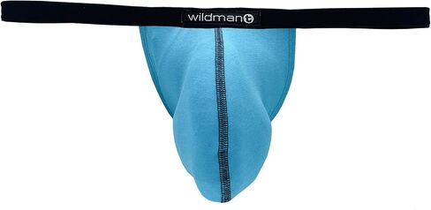 Wildmant Modal Micro Thong Big Boy Pouch أزرق فاتح in Kuwait