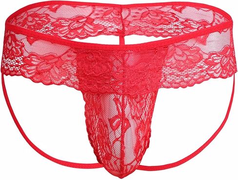 الرجال الدانتيل الأزهار G سلسلة سيسي سراويل بيكيني ثونغ الملابس الداخلية حزام رياضي مع الرباط in Kuwait