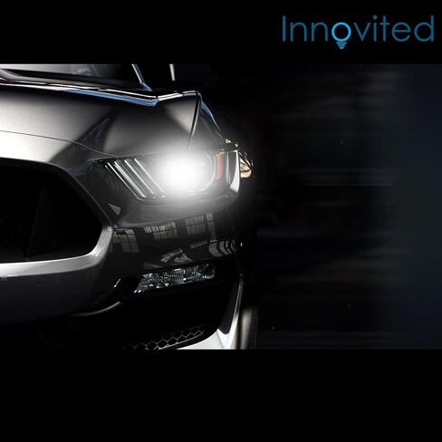 Innovited H13-3 9008 4300K ​​Hi/Lo Bi xenon HID حزمة مصابيح زينون مع صابورة رفيعة INOAC بقدرة 55 وات (OEM أصفر) in Saudi Arabia