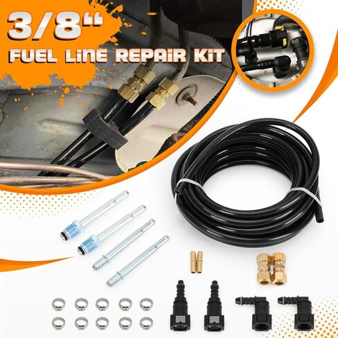 3/8" Fuel Line Repair Kit Automotive Replacement Nylon Fuel Line Repair Kit (23 Pack) in Kuwait