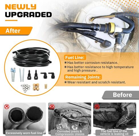 3/8" Fuel Line Repair Kit Automotive Replacement Nylon Fuel Line Repair Kit (23 Pack) in Kuwait