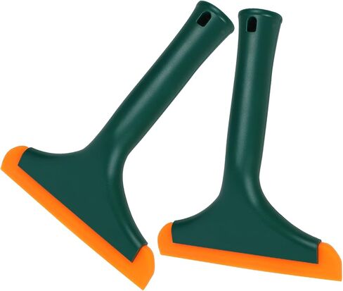 Wuyaoyao 2PCS ممسحة سيليكون، ممسحة صغيرة للسيارة، ممسحة نافذة صغيرة للسيارات، ممسحة دش، أداة تنظيف ممسحة المياه للزجاج الأمامي للسيارة، النافذة، المرآة، الباب الزجاجي (أسود) in Kuwait