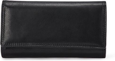 Amazon Essentials Women's Long Flap Continental Leather Wallet in Saudi Arabia