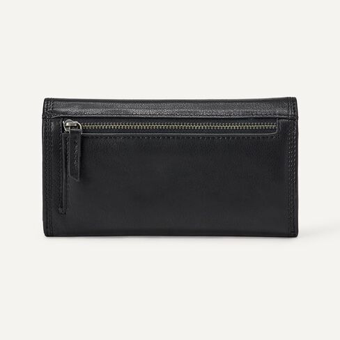Amazon Essentials Women's Long Flap Continental Leather Wallet in Saudi Arabia