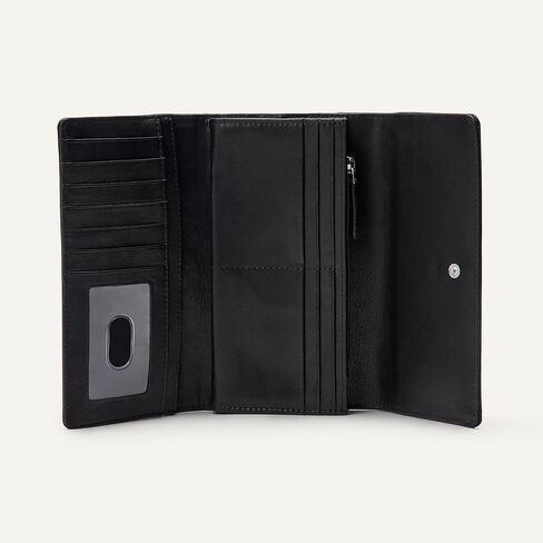 Amazon Essentials Women's Long Flap Continental Leather Wallet in Saudi Arabia