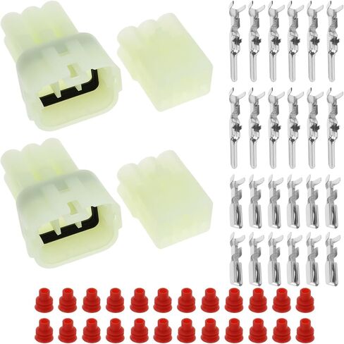 SING F LTD 2 أزواج 6Pin موصلات كهربائية مختومة للدراجات النارية 6189-6171 6180-6181 متوافقة مع Sumitomo HM 090 in Kuwait