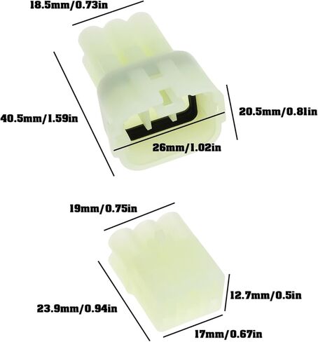 SING F LTD 2 أزواج 6Pin موصلات كهربائية مختومة للدراجات النارية 6189-6171 6180-6181 متوافقة مع Sumitomo HM 090 in Kuwait