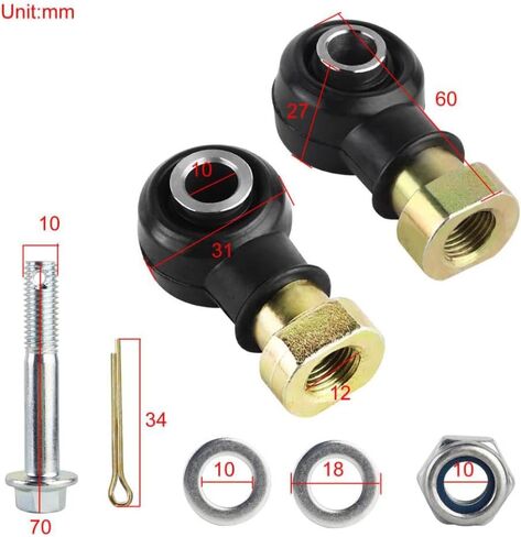 جزء نهاية RL Aught-Kit متوافق مع Ycin 570 500 450 400 RZR 700 800 570 325 ScramJeff 330 Trail Bodi500 ونماذج مماثلة in Saudi Arabia
