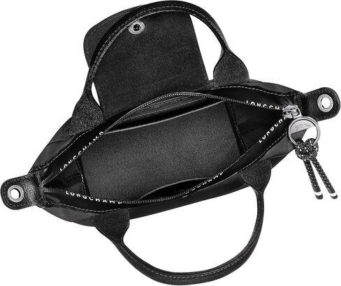 Longchamp 'Le Pliage X-Small Energy Canves Top Handle Tote Shoulder Bag, Black in Saudi Arabia