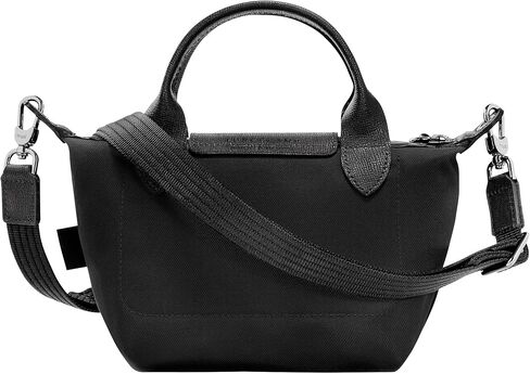 Longchamp 'Le Pliage X-Small Energy Canves Top Handle Tote Shoulder Bag, Black in Saudi Arabia