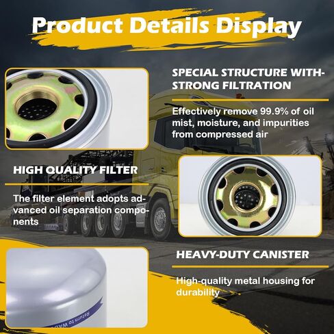 خرطوشة مجفف الهواء Kefly R950068A تحل محل Wabco 4329012252، 4329012482، Meritor R950068، Freightner TDAR950068، Bendix 5008414PG in Kuwait