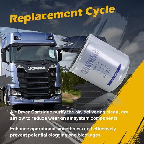 خرطوشة مجفف الهواء Kefly R950068A تحل محل Wabco 4329012252، 4329012482، Meritor R950068، Freightner TDAR950068، Bendix 5008414PG in Kuwait