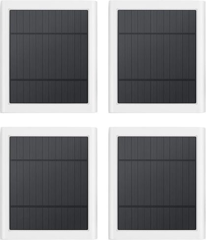 Solar Panel Outdoor for Ring Cameras (White 3P) Spotlight Cam Plus/Pro(Battery) Stick Up Cam/Pro Wireless Outdoor with 10FT/3M Long Cable Dustproof Waterproof in Kuwait
