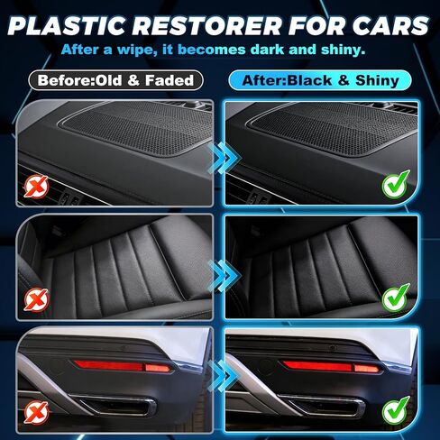 مرمم بلاستيك للسيارات، يزيل الاصفرار والأوساخ، يعيد اللمعان واللمعان، تغذية عميقة وحماية طويلة الأمد، سهل الاستخدام، العناية بالبلاستيك للسيارات بأسعار معقولة - 150 مل in Kuwait