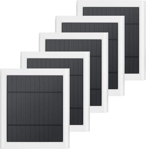 Solar Panel Outdoor for Ring Cameras (White 3P) Spotlight Cam Plus/Pro(Battery) Stick Up Cam/Pro Wireless Outdoor with 10FT/3M Long Cable Dustproof Waterproof in Kuwait