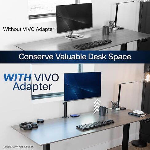 VIVO Quick Attach VESA Adapter Designed for HP M-Series Monitors, M22f, M24f, M27f, M27fd, M27fq, M27fwa, M32f, VESA 75x75mm and 100x100mm Conversion Kit, MOUNT-HP02M in Kuwait