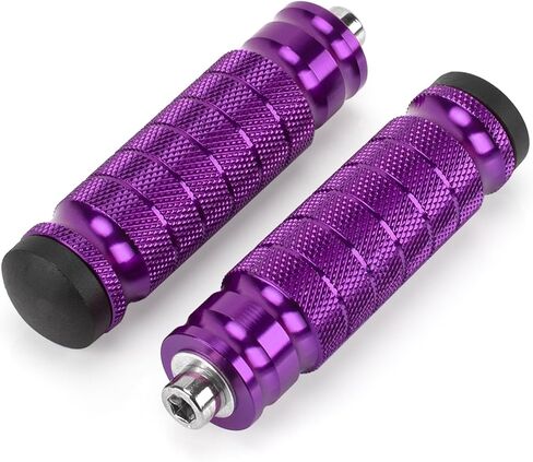 XINGWU Universal M8 Foot Pegs Bike Pegs CNC Anti-Skid Footpegs for Super 73 Yamaha Honda Suzuki Aprilia Electric Car Motorbike Scooter Mini Bike Ebike Dirt Bike Motorcycle Go Kart (Black) in Saudi Arabia