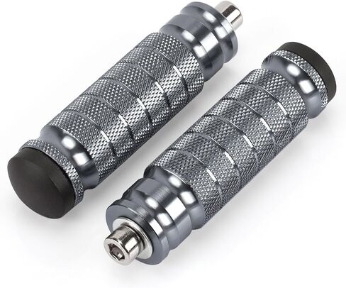 XINGWU Universal M8 Foot Pegs Bike Pegs CNC Anti-Skid Footpegs for Super 73 Yamaha Honda Suzuki Aprilia Electric Car Motorbike Scooter Mini Bike Ebike Dirt Bike Motorcycle Go Kart (Black) in Saudi Arabia
