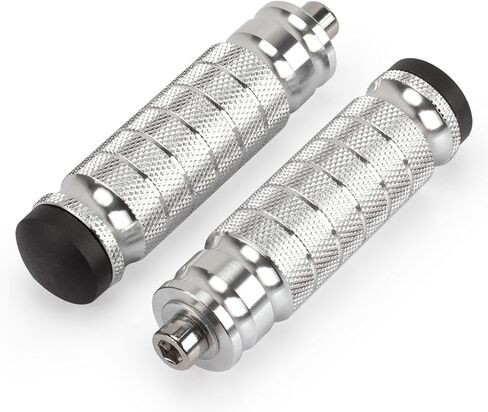 XINGWU Universal M8 Foot Pegs Bike Pegs CNC Anti-Skid Footpegs for Super 73 Yamaha Honda Suzuki Aprilia Electric Car Motorbike Scooter Mini Bike Ebike Dirt Bike Motorcycle Go Kart (Black) in Saudi Arabia