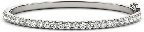 سوار هيوستن دايموند ديستريكت من 1 إلى 8 قيراط من LAB GROWN Diamond Bangle مجموعة فائقة الجودة (لون E-F، وضوح VS2-SI1) in Kuwait