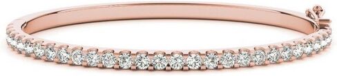 سوار هيوستن دايموند ديستريكت من 1 إلى 8 قيراط من LAB GROWN Diamond Bangle مجموعة فائقة الجودة (لون E-F، وضوح VS2-SI1) in Kuwait