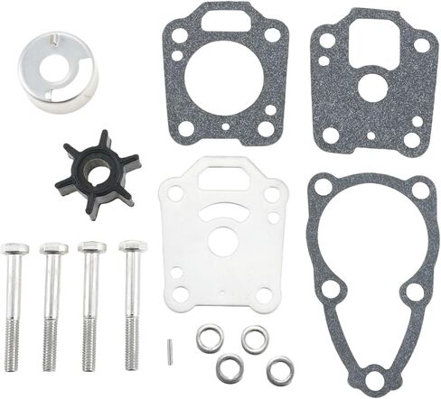 طقم إصلاح دافعة مضخة المياه 369873220M متوافق مع محرك Tohatsu Nissan 4HP 5HP 6HP الخارجي، طقم استبدال المكره الخارجي 369873221M 369-873222-0 in Saudi Arabia