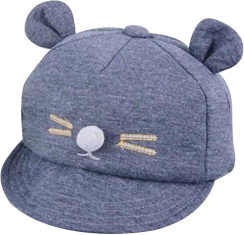 Baby Baseball Cap Infant Boy Girl Soft Summer Sun Hat Toddler Cute Pattern Mouse Ears Hats Newborn Lightweight Cooling Caps in Saudi Arabia