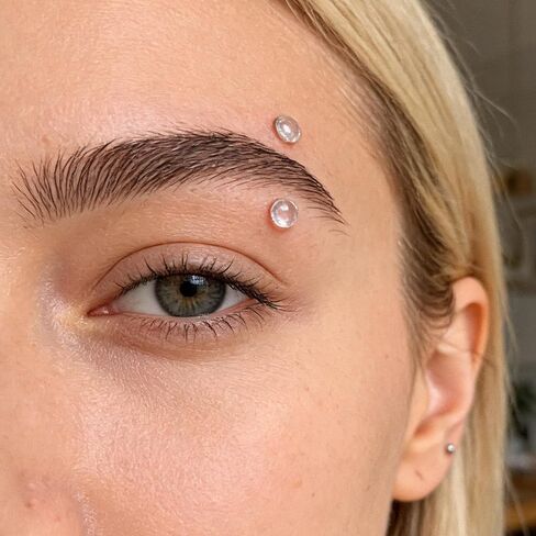 3Pair Glass Piercing Retainers,Retainer Glass Clear, Eyebrow Rook Flat Tongue Nose Belly Button Piercing Jewelry,Hypoallergenic, Flexible Retainers Spacers in Kuwait