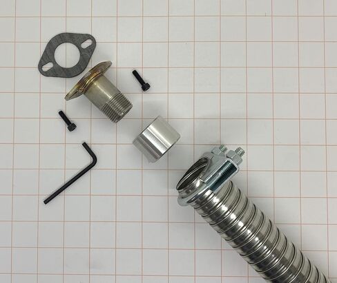 for Firman Generator w/ #68 cover plate 1-1/2" steel exhaust extension. (8') in Kuwait