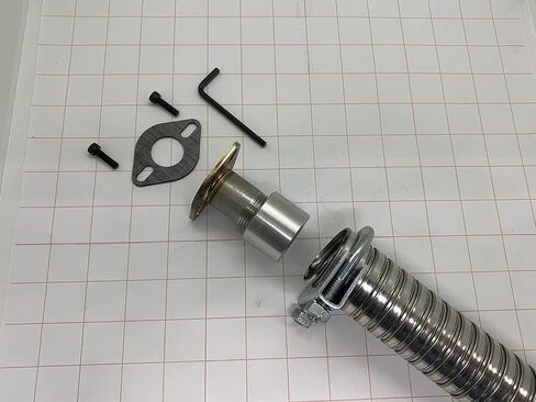 for Firman Generator w/ #68 cover plate 1-1/2" steel exhaust extension. (8') in Kuwait