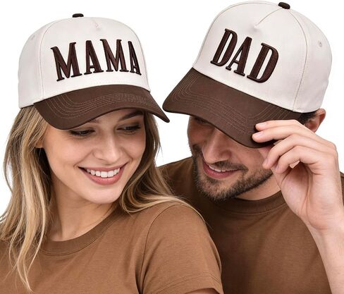قبعة Mama Trucker النسائية - قبعة بيسبول مطرزة عتيقة قابلة للتعديل، قبعة ذيل حصان بلونين هدايا لملابس عيد الأم in Kuwait