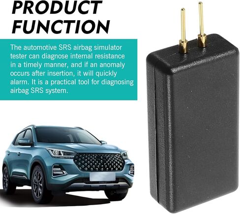 4 PCS Airbag Simulator Tester, 2 Pin Auto SRS Airbag Simulator, Fault Finding Maintenance and Repair Tool, Universal for Cars SUVs Pickups (Black) in Saudi Arabia