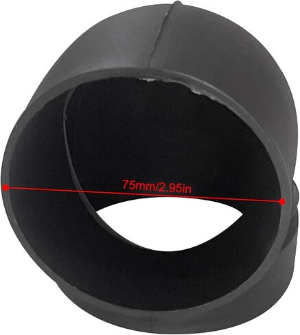2PCS 75mm 3inch Diesel Heater Duct Connector Valve Warm Air Ducting Pipe Elbow Outlet Connector Warm Air Duct Pipe Outlet Fits for Diesel Parking Auxiliary Heater in Saudi Arabia