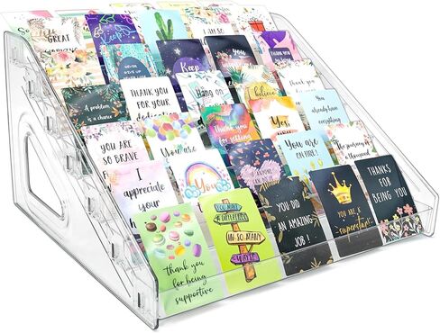 7 Tier Acrylic Card Display Stand,12" Sports Card Shelf-Versatile Display for Trading Cards, PSA Cards, Baseball Cards, Football Cards, Graded Cards and Business Cards and Stickers in Saudi Arabia