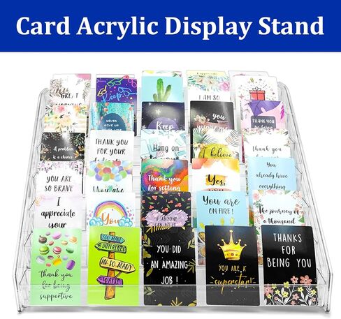 7 Tier Acrylic Card Display Stand,12" Sports Card Shelf-Versatile Display for Trading Cards, PSA Cards, Baseball Cards, Football Cards, Graded Cards and Business Cards and Stickers in Saudi Arabia