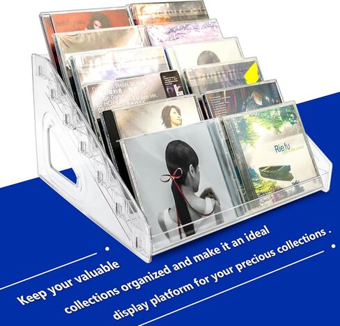 7 Tier Acrylic Card Display Stand,12" Sports Card Shelf-Versatile Display for Trading Cards, PSA Cards, Baseball Cards, Football Cards, Graded Cards and Business Cards and Stickers in Saudi Arabia