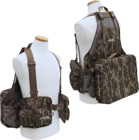 ALPS OutdoorZ Traditions تركيا سترة صيد - سترة Mossy Oak Bottomland الميدانية مع تخزين منظم، ملاءمة مريحة وبنية متينة لصيد تركيا الربيعية in Saudi Arabia
