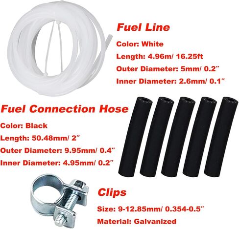 5M Fuel Tank Hose Clips Inline Filter Kit 1320399A Compatible with Eberspacher Webasto Diesel Heater Fuel Line Replace 1320399A 35320A Diesel Heater Accessories in Saudi Arabia