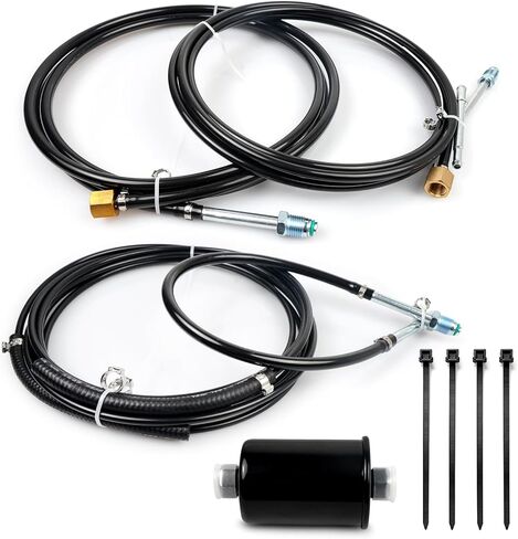 Nylon Fuel Lines Repair Kit compatible with Chevy GMC C1500 C2500 C3500 K1500 1988-1997 gas Truck Vent Line - Replaces NFR0013 in Saudi Arabia