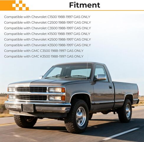 Nylon Fuel Lines Repair Kit compatible with Chevy GMC C1500 C2500 C3500 K1500 1988-1997 gas Truck Vent Line - Replaces NFR0013 in Saudi Arabia