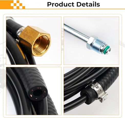 Nylon Fuel Lines Repair Kit compatible with Chevy GMC C1500 C2500 C3500 K1500 1988-1997 gas Truck Vent Line - Replaces NFR0013 in Saudi Arabia