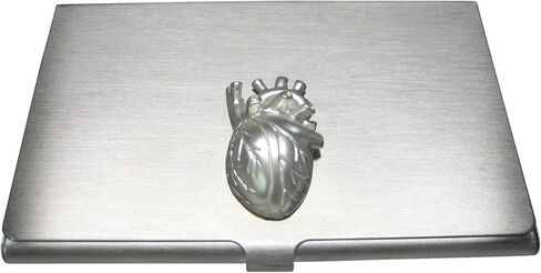 Kiola Designs White Toned Large Anatomical Heart Business Card Holder in Saudi Arabia