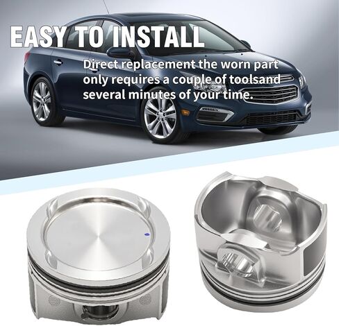 25198520 Engine Piston Pin Snap Ring Kit, Inner/Engine Piston and Pin and Snap Ring Replacement for Buick Encore 2013-2021 for Chevrolet Cruze Sonic Trax 2011-2021 Replaces 55580184 25195065 in Saudi Arabia