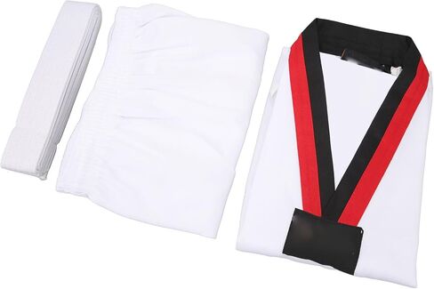 Taekwondo Training Uniform Soft Breathable Kids Sports Karate Uniform for Beginners Polyester and Cotton (S) in Saudi Arabia