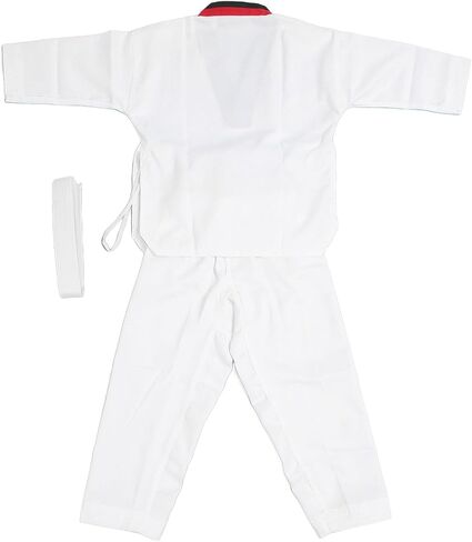 aqxreight Kids Taekwondo Uniform with Belt Polyester and Cotton Breathable Soft Kids Karate Uniform for Martial Arts Training for Boys Girls M Comfort and and Taekwondo (XXS) in Saudi Arabia