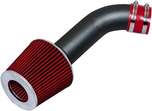 RSG MATT BLACK PIPE with RED Short Ram Intake Kit with Filter Compatible For 97-03 Durango Dakota 3.2L 3.9L 5.2L 5.9L in Saudi Arabia