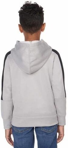 Champion Kids Clothes Sweatshirts Youth Heritage Fleece Pull On Hoody Sweatshirt with Hood, Gray/Black, XL in Saudi Arabia