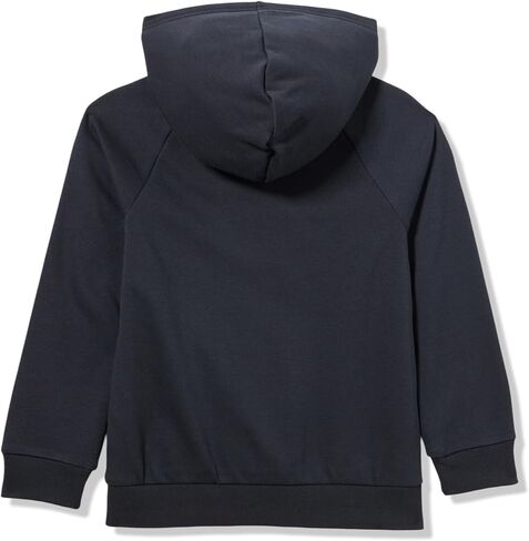 سترة بغطاء للرأس بطبعة شعار كبير من الصوف المنافس للأولاد من Under Armour، (002) أسود / / أبيض، صغير in Saudi Arabia