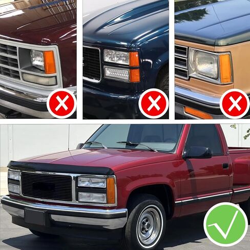 المصد الأمامي LED للمصباح الأمامي ضوء الزاوية مصباح التحديد الجانبي لـ 1988-1993 GMC Sierra C1500 C2500 C3500 K1500 K2500 K3500 92-93 Suburban/Yukon، مؤشر LED كهرماني بدوره مصباح إشارة in Kuwait