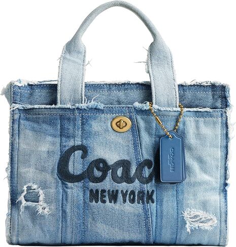 COACH Cargo Tote 26 in Upcycled Denim in Saudi Arabia